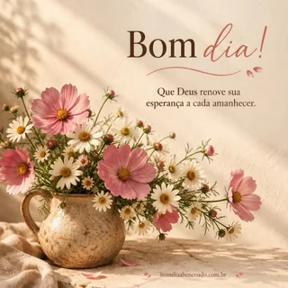 Exemplo de mensagem com flores
